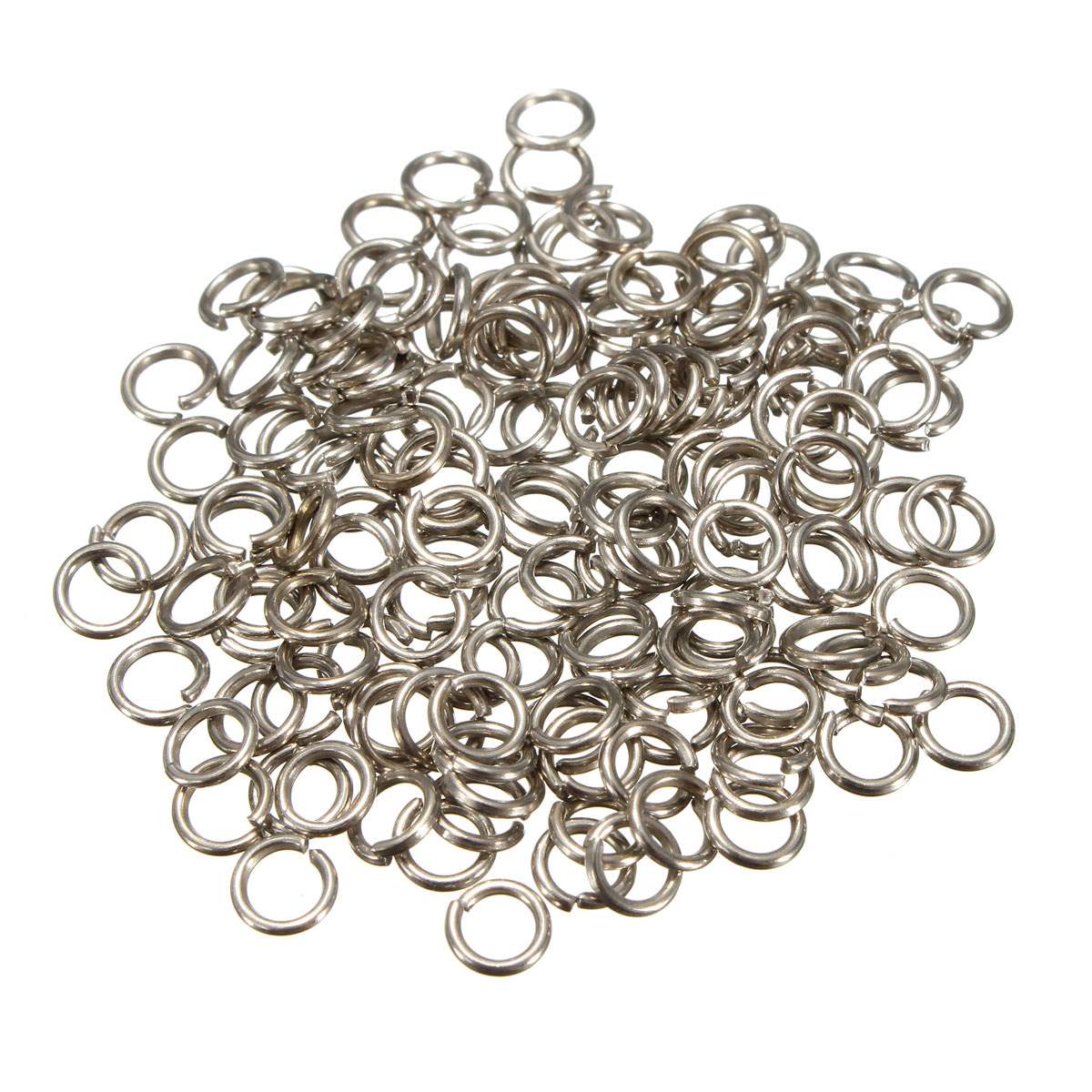 4mm 200pcs/bag bright nickel /gold rhodium tone jump rings open connectors jewelry making findings