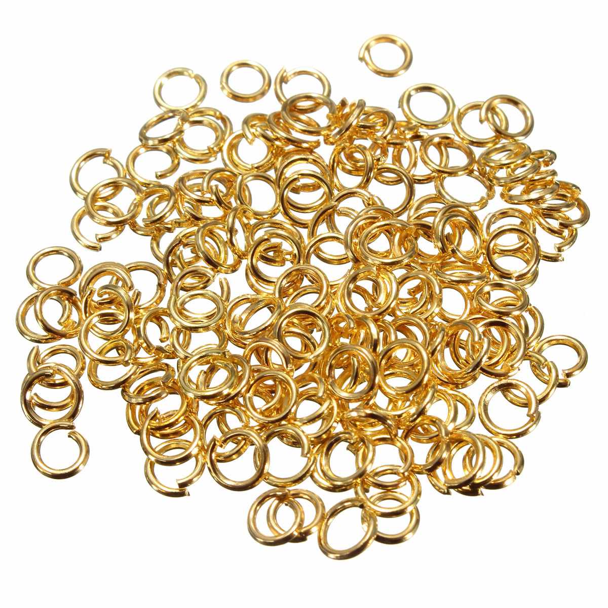 4mm 200pcs/bag bright nickel /gold rhodium tone jump rings open connectors jewelry making findings