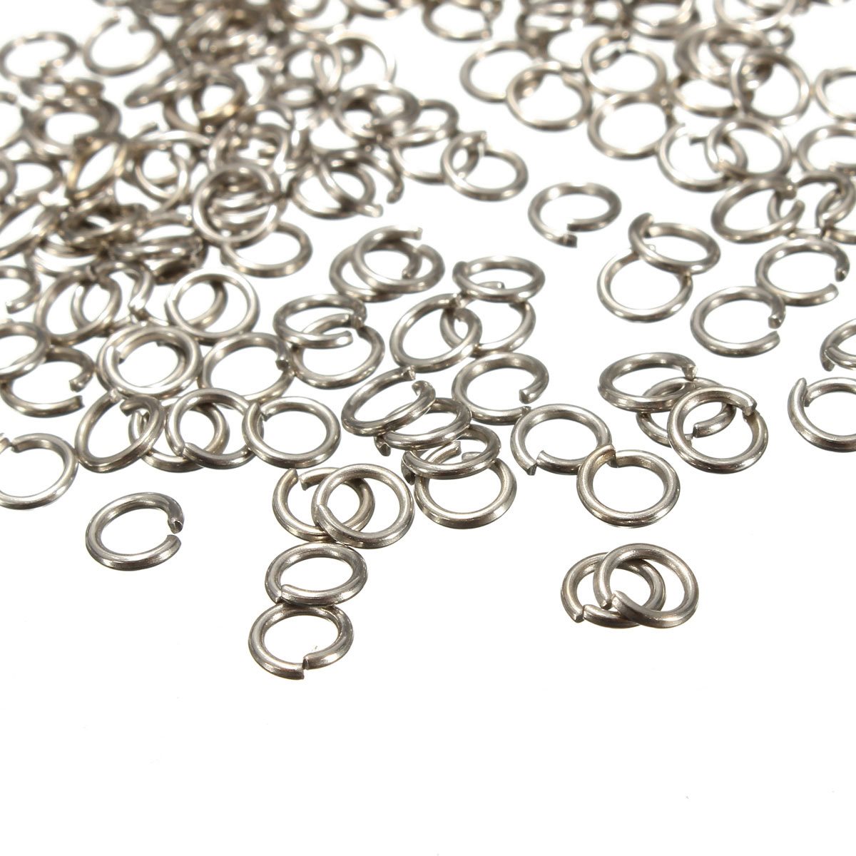 4mm 200pcs/bag bright nickel /gold rhodium tone jump rings open connectors jewelry making findings