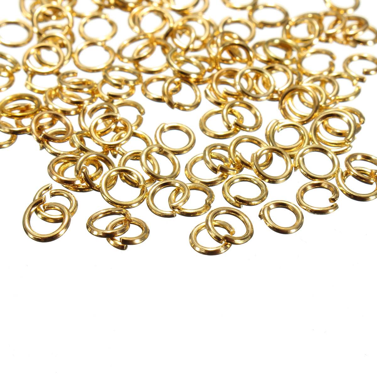 4mm 200pcs/bag bright nickel /gold rhodium tone jump rings open connectors jewelry making findings