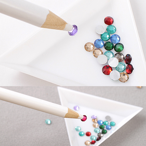 5pcs brand new rhinestones picker pencil nail art tool wax white pen for craft gem crystal 5pcs brand new rhinestones picker pencil nail art tool wax white pen for craft gem crystal