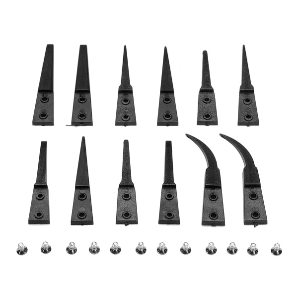 6pcs anti-static changeable tip cuspidal nipper plastic tweezer 6pcs anti-static changeable tip cuspidal nipper plastic tweezer