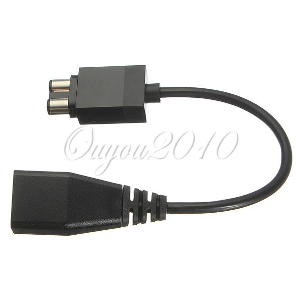 best promotion 3pcs/lot black power supply socket plug adapter convert cable cord for xbox 360 to for xbox one