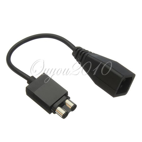best promotion 3pcs/lot black power supply socket plug adapter convert cable cord for xbox 360 to for xbox one