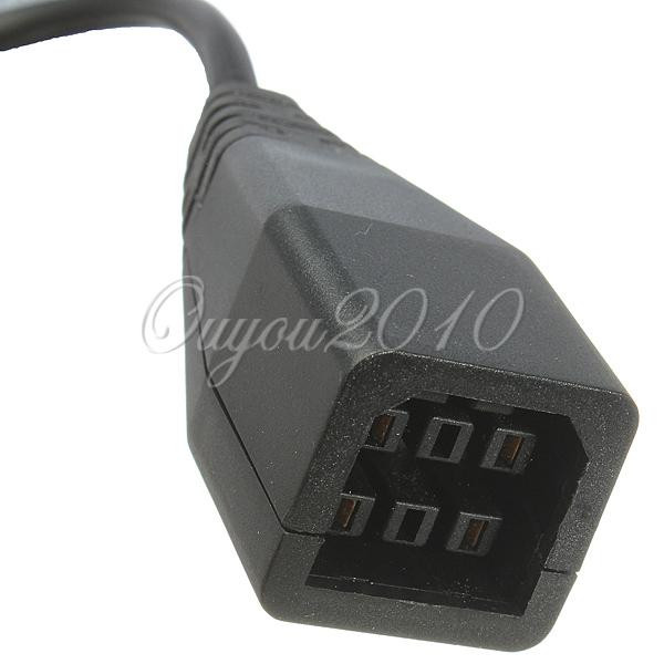 best promotion 3pcs/lot black power supply socket plug adapter convert cable cord for xbox 360 to for xbox one