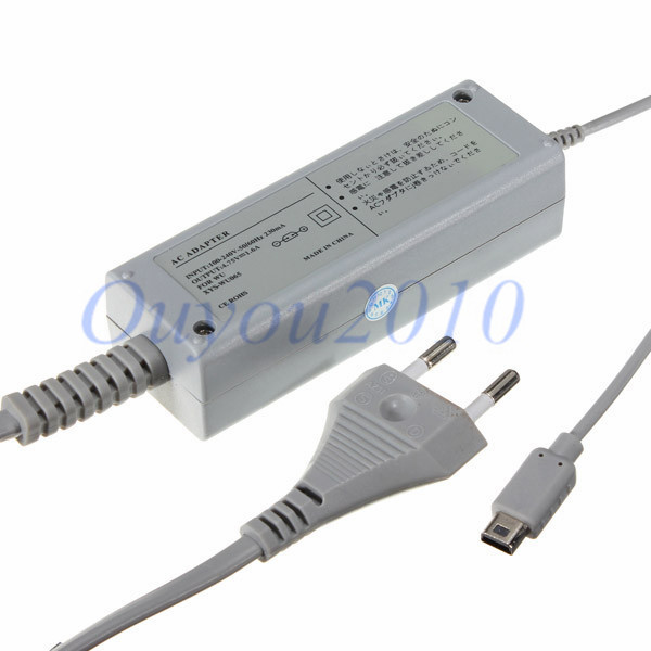 best promotion new eu uk us type plug wall ac adapter power charger for nintendo for wii u gamepad controller
