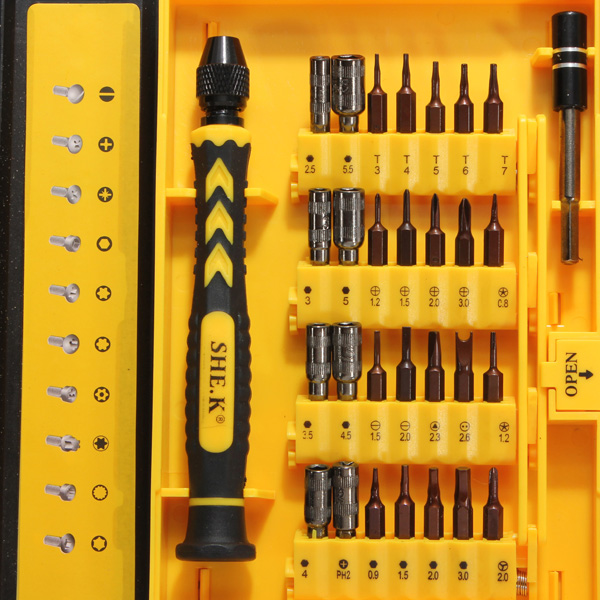 brand new screwdriver repair tools kit set 38 in 1 for mobile phone for samsung for iphone 4/5 laptop pc