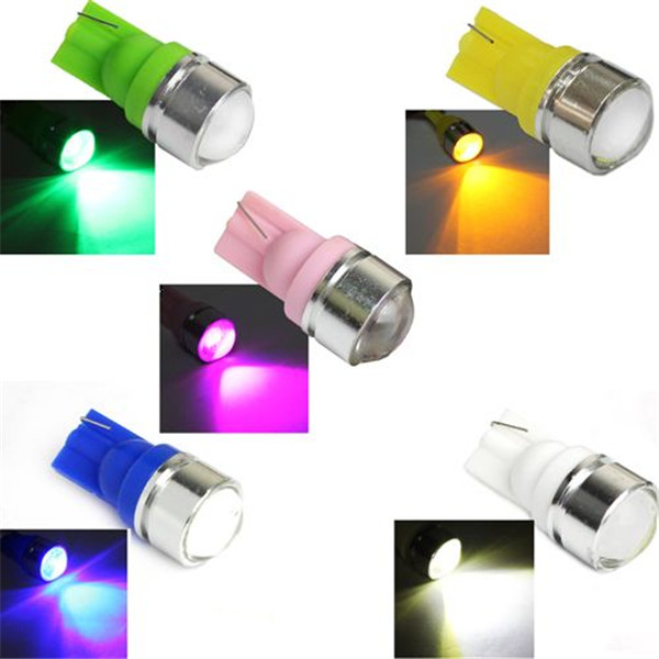colorful high power t10 194 168 501 w5w 1.5w car auto side wedge tail turn parking light backup lamp bulb dc12v