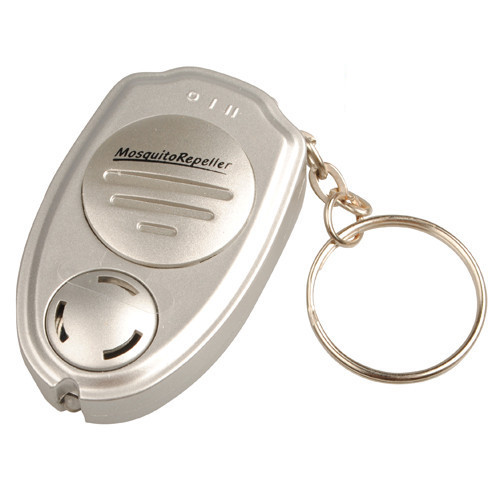 durable silver altrasonic mosquito repellent keychain anti-mosquito key ring mosquito killer baby guardian