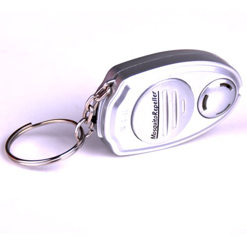 durable silver altrasonic mosquito repellent keychain anti-mosquito key ring mosquito killer baby guardian