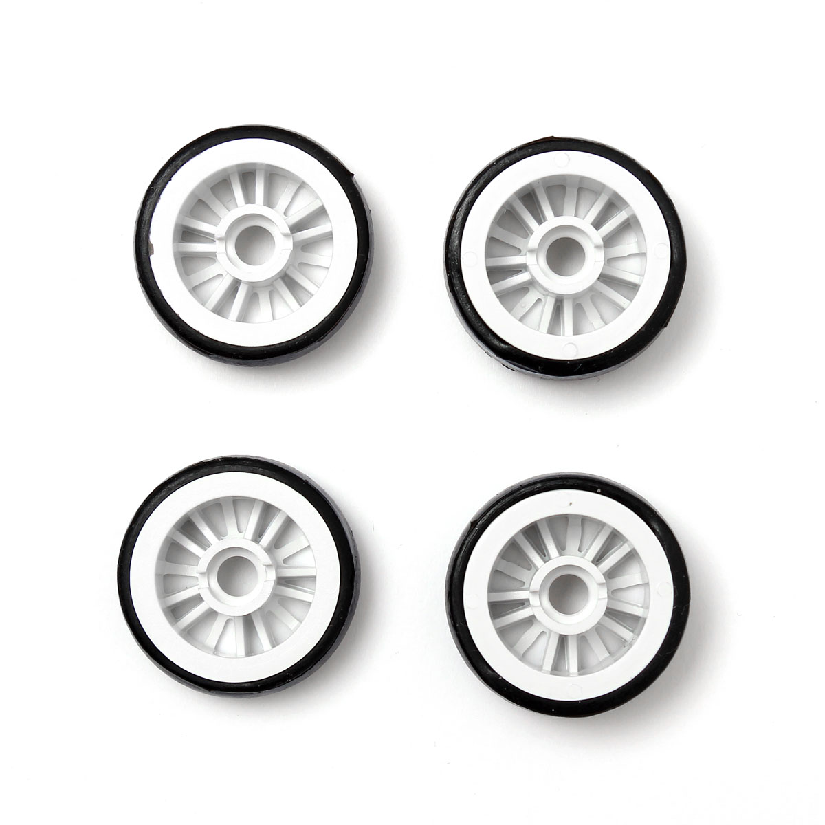 new 4pcs rc 1:28 remote control car genaral accessories parts soft wheel black
