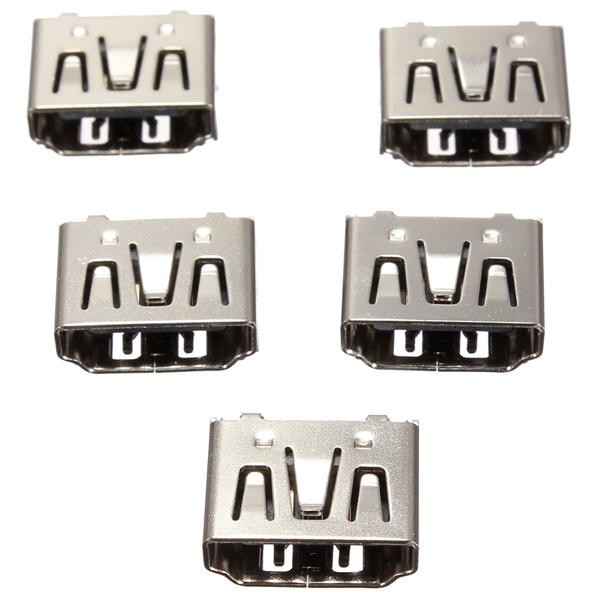 new 5pcs hdmi female 90 dip 2 row 19pins socket pcb soldering connectors 4 legs