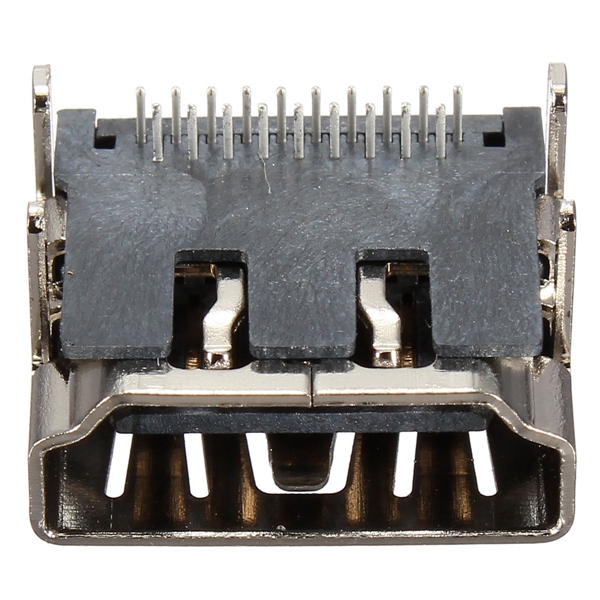new 5pcs hdmi female 90 dip 2 row 19pins socket pcb soldering connectors 4 legs