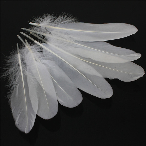 new arrival 50pcs/lot natural white feather goose 150-200mm decoration wedding diy material accessories