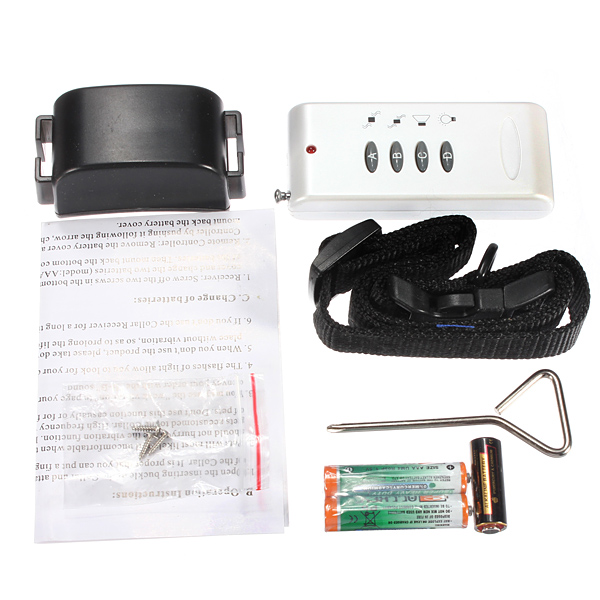 new best promotion waterproof remote electric control pet dog training shock collar with controler led illumination