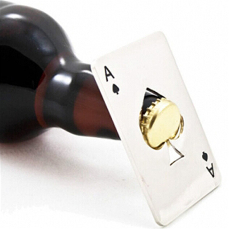 the newest 2015 stainless steel poker playing card of spades bar tool soda beer bottle cap opener gift the newest 2015 stainless steel poker playing card of spades bar tool soda beer bottle cap opener gift