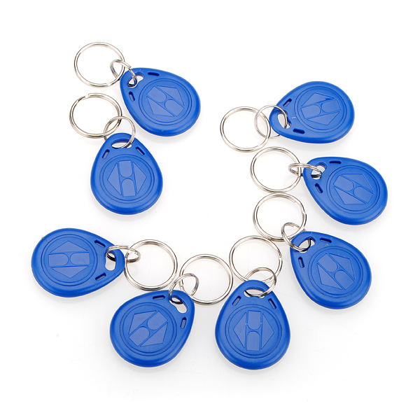 whole new 4pcs/lot proximity id token tag key fob 125khz rfid plastic water resist access control use
