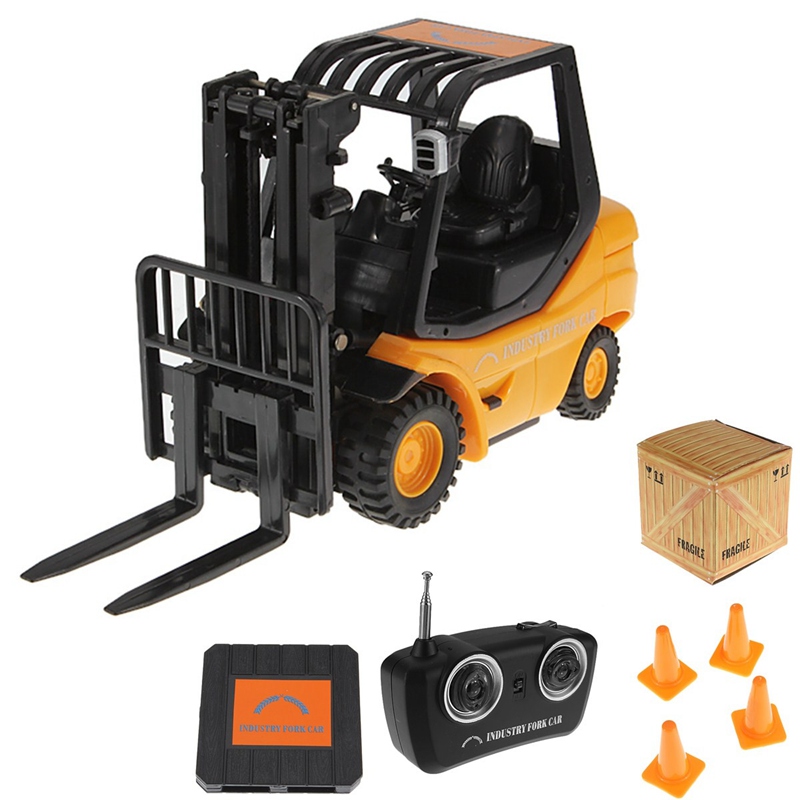 1:20 rc forklift radio remote wireless control mini warehouse truck car children toys kids ingenuite gift