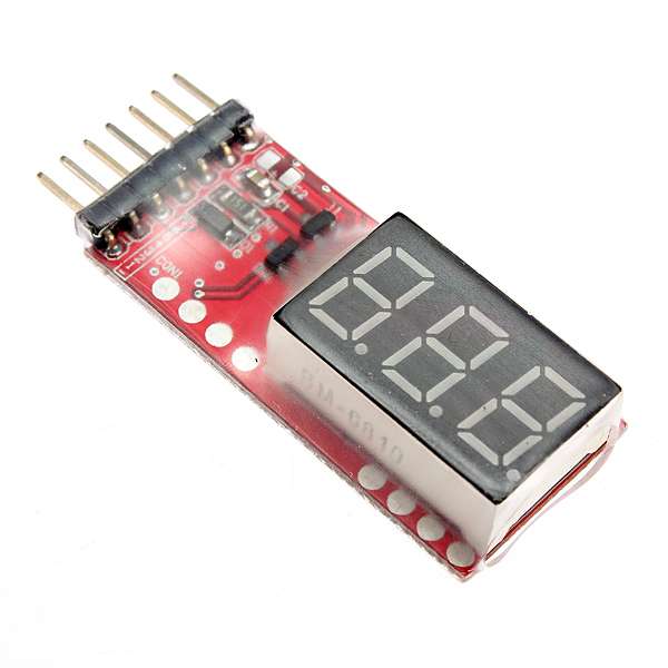 2015 selling 1pc 2-6s 7.4v-22.2v lipo battery voltage indicator for tester for rc helicopter voltage buzzer alarm
