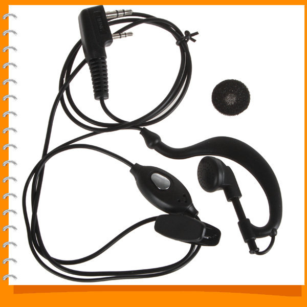 baofeng 2 two way radio ear cup headset hook ptt earpiece earphone for uv-5r series walkie talkie with boom microphone baofeng 2 two way radio ear cup headset hook ptt earpiece earphone for uv-5r series walkie talkie with boom microphone