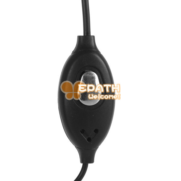 baofeng 2 two way radio ear cup headset hook ptt earpiece earphone for uv-5r series walkie talkie with boom microphone