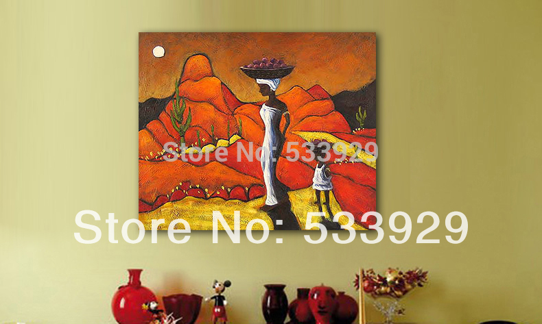 abstract african figure hand painted oil painting on canvas tds-cx137