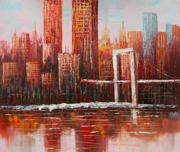 abstract building hand painted oil painting on canvas tds-cx441---60x90cm abstract building hand painted oil painting on canvas tds-cx441---60x90cm