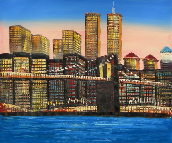 abstract building hand painted oil painting on canvas tds-cx442---60x90cm abstract building hand painted oil painting on canvas tds-cx442---60x90cm