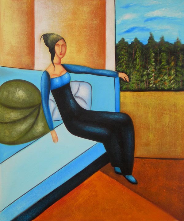 abstract figure hand painted oil painting on canvas tds-cx408---50x60cm abstract figure hand painted oil painting on canvas tds-cx408---50x60cm