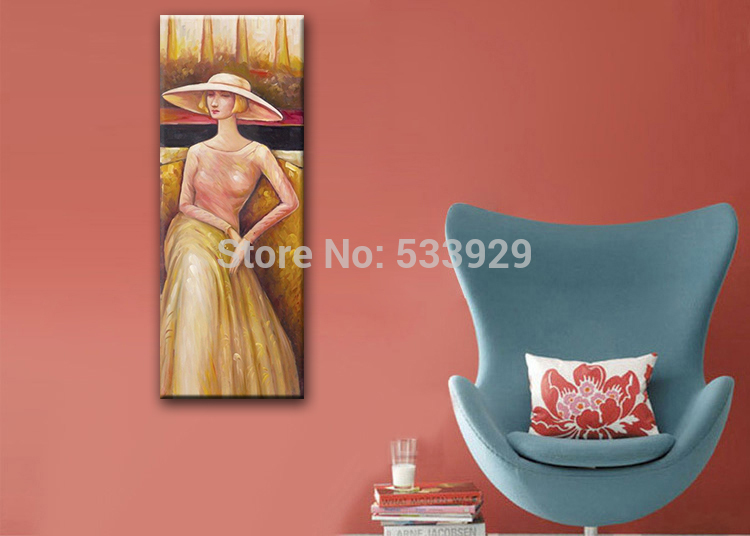 abstract figure modern lady hand painted oil painting on canvas tds-cx205---40x100cm abstract figure modern lady hand painted oil painting on canvas tds-cx205---40x100cm