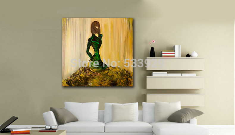 abstract figure modern lady hand painted oil painting on canvas tds-cx213---60x60cm