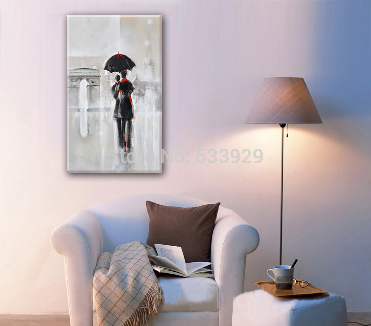 abstract figure paris lover hand painted oil painting on canvas tds-cx204---60x90cm