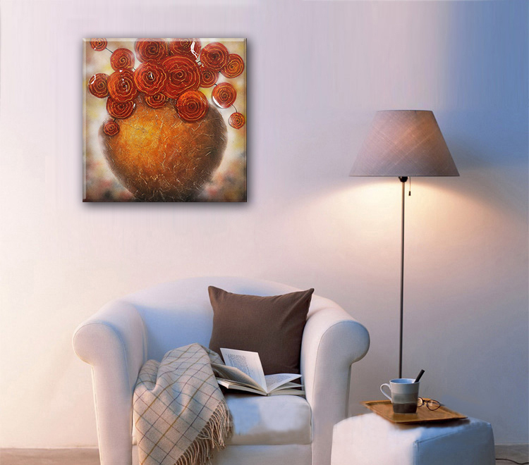 abstract flower hand painted oil painting on canvas tds-cx233---60x60cm abstract flower hand painted oil painting on canvas tds-cx233---60x60cm
