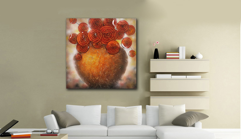 abstract flower hand painted oil painting on canvas tds-cx233---60x60cm