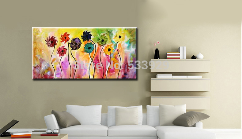 abstract flower hand painted oil painting on canvas tds-cx346---60x120cm