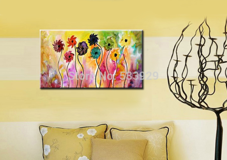 abstract flower hand painted oil painting on canvas tds-cx346---60x120cm