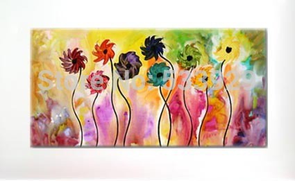 abstract flower hand painted oil painting on canvas tds-cx346---60x120cm