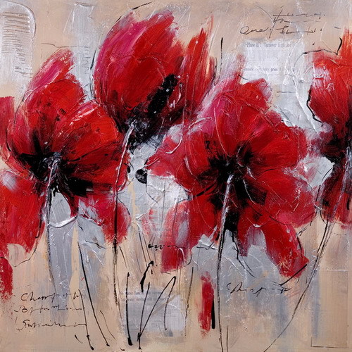 abstract flower hand painted oil painting on canvas tds-cx381---60x60cm abstract flower hand painted oil painting on canvas tds-cx381---60x60cm