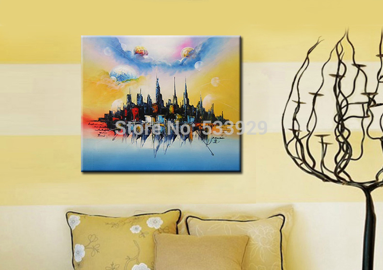 abstract landscape hand painted oil painting on canvas painting canvas wall art picture