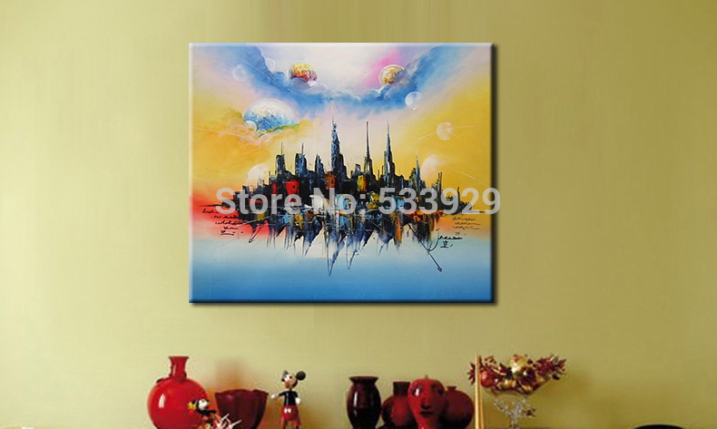 abstract landscape hand painted oil painting on canvas painting canvas wall art picture
