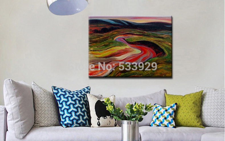 abstract landscape hand painted oil painting on canvas tds-cx267---60x90cm