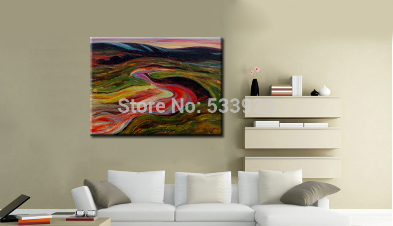 abstract landscape hand painted oil painting on canvas tds-cx267---60x90cm