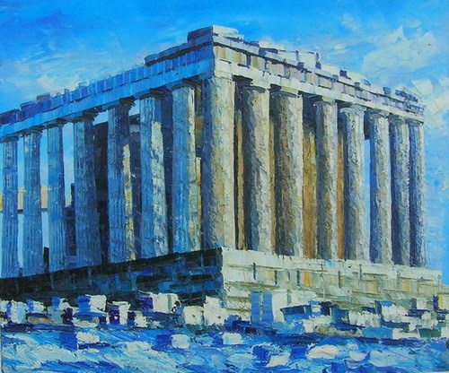 abstract temple hand painted oil painting on canvas tds-cx436---50x60cm abstract temple hand painted oil painting on canvas tds-cx436---50x60cm