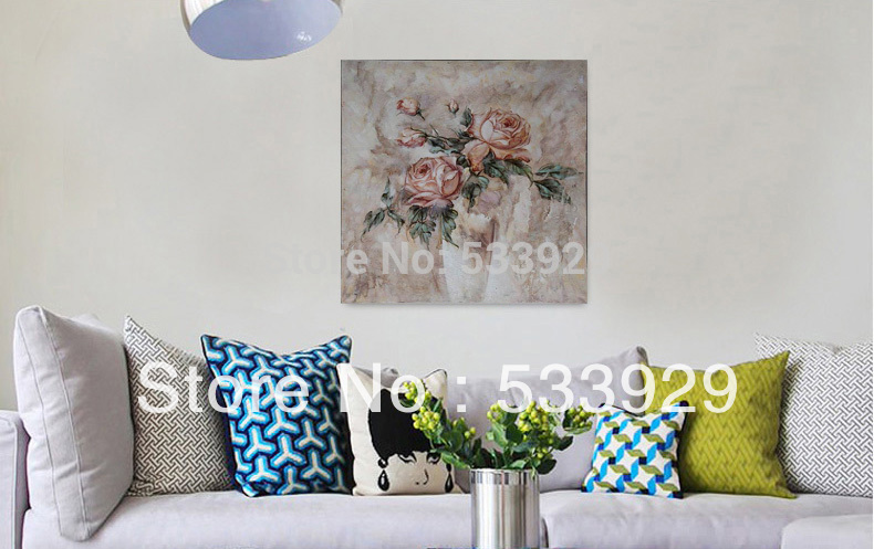 home decor abstract flower hand painted oil painting on canvas for living room tds-cx003