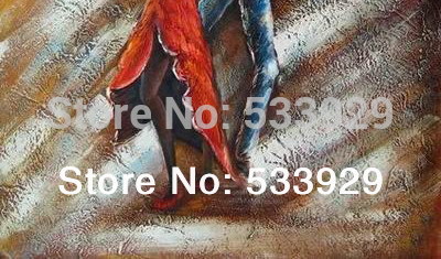 home decor hand painted abstract figure dancers oil painting on canvas tds-cx049