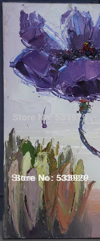 modern tds-cx035 hand painted abstract flower oil painting on canvas for home living room wall decoration