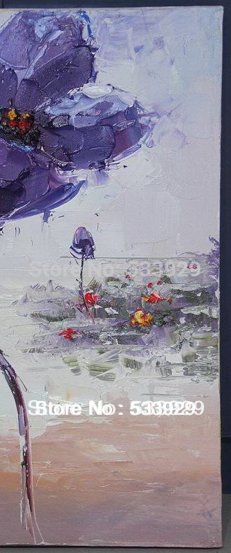 modern tds-cx035 hand painted abstract flower oil painting on canvas for home living room wall decoration