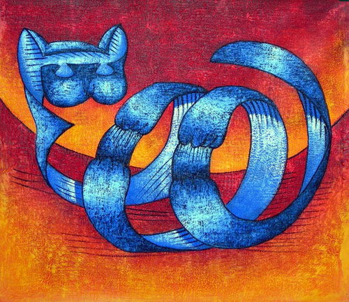 modern tds-cx425 wall art abstract cat hand painted oil painting on canvas for living room wall decoration modern tds-cx425 wall art abstract cat hand painted oil painting on canvas for living room wall decoration