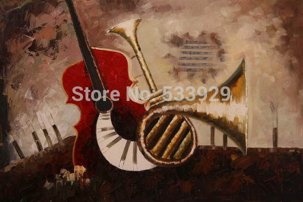 violin oil painting abstract still life hand painted oil painting on canvas painting canvas wall art picture