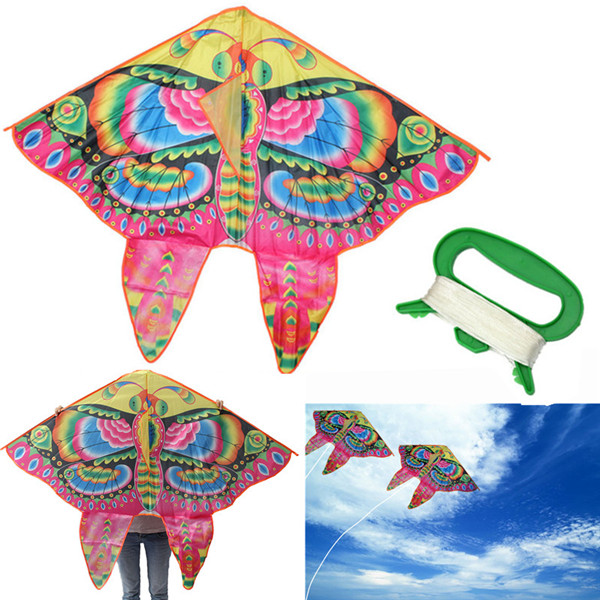 2015 colorful glowing foldable butterfly kite with with handle and 30m line outdoor fun sports children's toys 2015 colorful glowing foldable butterfly kite with with handle and 30m line outdoor fun sports children's toys